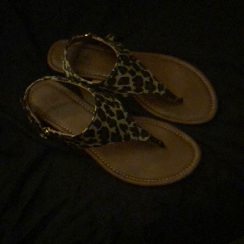Leopard sandals